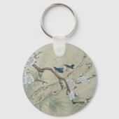 Porte-clés Fleur de prune au printemps (Recto)