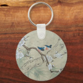 Porte-clés Fleur de prune au printemps (Recto)
