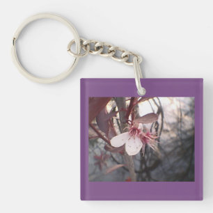 Porte-clés Fleur de prune violette