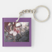 Porte-clés Fleur de prune violette (Dos)