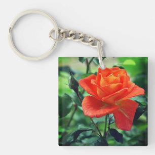 Porte-clés Fleur de rose de la nature-46458