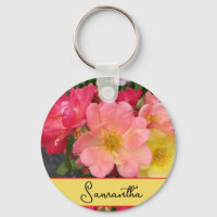 Fleur de rose jaune rouge Roses floraux