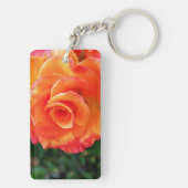 Porte-clés Fleur de rose orange (Dos)