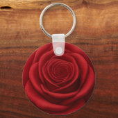 Porte-clés - Fleur de rose rouge (Verso)