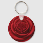 Porte-clés - Fleur de rose rouge (Verso)