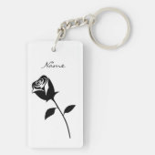 Porte-clés Fleur de Saint-Valentin noire Thunder_Cove (Dos)