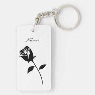 Porte-clés Fleur de Saint-Valentin noire Thunder_Cove