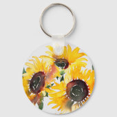 Porte-clés Fleur de soleil brillant fabuleux 50 ans (Verso)
