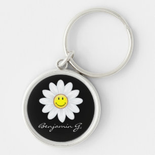 Porte-clés Fleur de sourire de marguerite