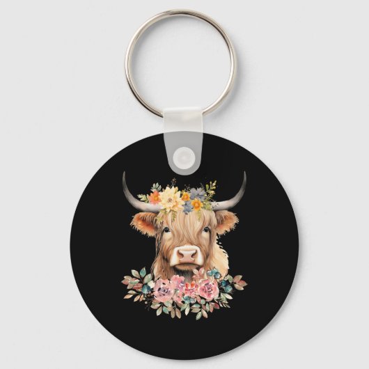 Porte-clés Fleur de vache bébé mignonne Noël (Recto)