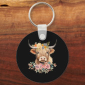 Porte-clés Fleur de vache bébé mignonne Noël (Recto)