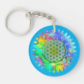 Porte-clés Fleur De Vie - Fleur Géométrique 5 (Devant)