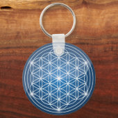 Porte-clés fleur de vie géométrie sacrée forme graine de vie (Recto)