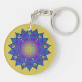 Porte-clés Fleur De Vie - Indien Mandala 2 (Dos)