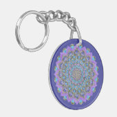 Porte-clés Fleur de Vie - Mandala de style indien 2 (Devant gauche)