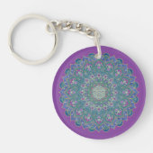 Porte-clés Fleur De Vie - Mandala India Style 1 (Devant)