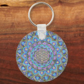 Porte-clés Fleur De Vie - Mandala India Style 2 (Recto)