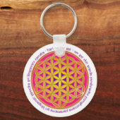 Porte-clés Fleur De Vie / Mantra Moola (Recto)