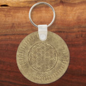 Porte-clés Fleur de vie - soleil - motif continu 4 (Recto)