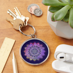 Porte-clés Fleur de vie - Style Vintage Galaxy Espace 1