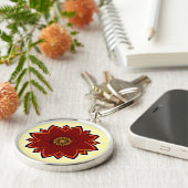 Porte-clés Fleur - Dessin Floral (Côté)