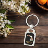 Porte-clés Fleur d'état Floride personnalisée Fleur Orange Bl