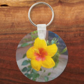 Porte-clés Fleur d'Hibiscus (Recto)