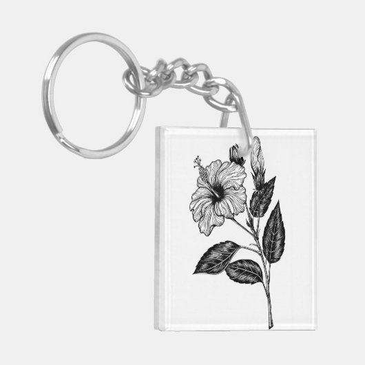Porte-clés Fleur d'Hibiscus III (Devant gauche)
