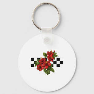 Porte-clés Fleur d'Hibiscus Tropical Hawaïen