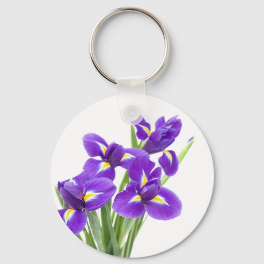 Porte-clés fleur d'iris pourpre (Recto)