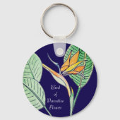 Porte-clés Fleur d'oiseau de paradis (Recto)