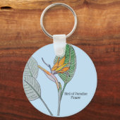 Porte-clés Fleur d'oiseau de paradis (Verso)
