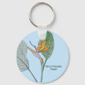 Porte-clés Fleur d'oiseau de paradis (Verso)