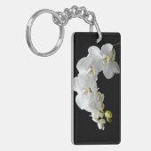 Porte-clés Fleur d'orchidée blanche (Devant gauche)