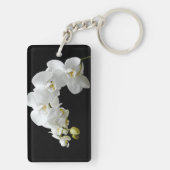 Porte-clés Fleur d'orchidée blanche (Dos)