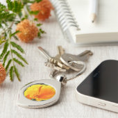 Porte-clés Fleur du pavot de Californie (Côté )