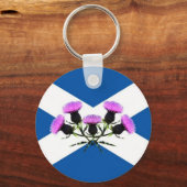 Porte-clés Fleur écossaise, chardon (Recto)