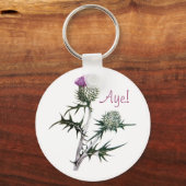 Porte-clés Fleur écossaise Clavier de l'indépendance écossais (Recto)