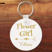 Porte-clés Fleur fille amour (Recto)