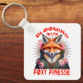 Porte-clés Fleur Fox Mode esthétique (Recto)