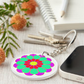 Porte-clés Fleur Funky Power Bloom I (Devant droit)