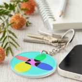 Porte-clés Fleur futuriste (Devant Droit)