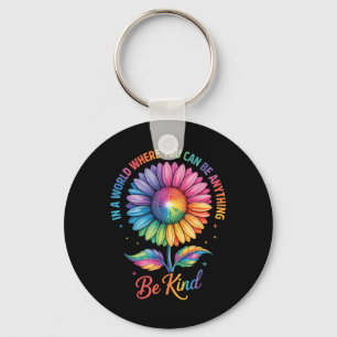 Porte-clés Fleur Gentille Arc-en-ciel Lgbtq Trans Biuel Gay L