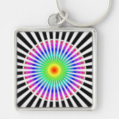 Porte-clés Fleur hypnotique (Devant)