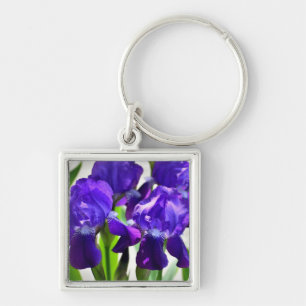 Porte-clés Fleur Iris Iris Violet