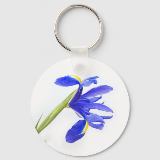 Porte-clés Fleur Iris Violet (Recto)