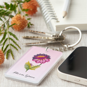 Porte-clés Fleur isolée