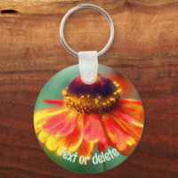 Fleur Jaune Orange Zinnia Daisy Personnalisé