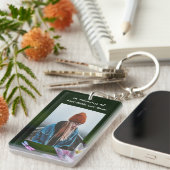 Porte-clés Fleur Lotus de la dragonfly Memorial Keepsaké (Devant droit)