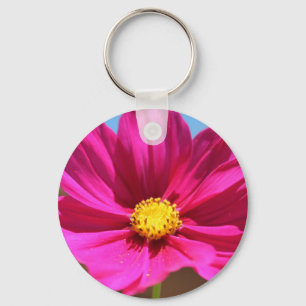 Porte-clés Fleur Magenta